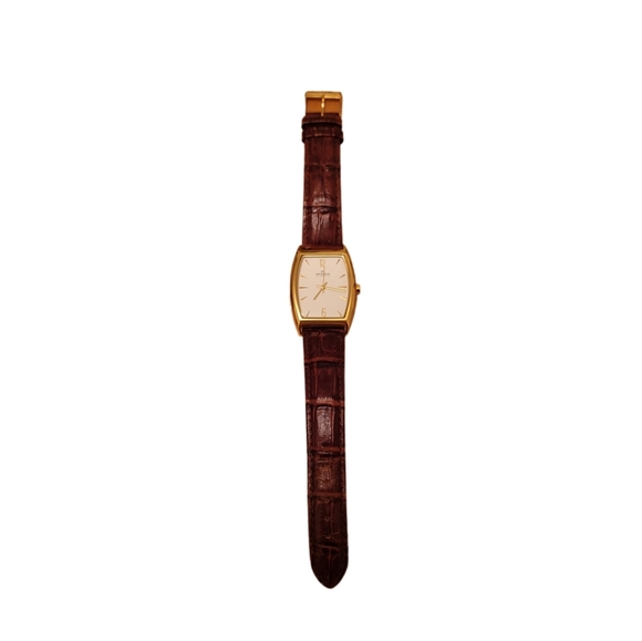 Skagen Gold Case with Brown Leather Strap Watch - Picture 1 of 6